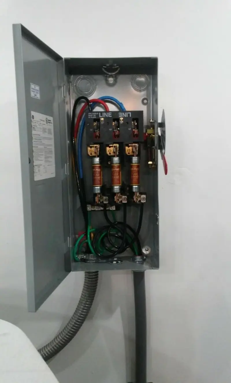 Three-phase disconnect switch installed for Electrical Wiring & Rewiring in Chino Valley