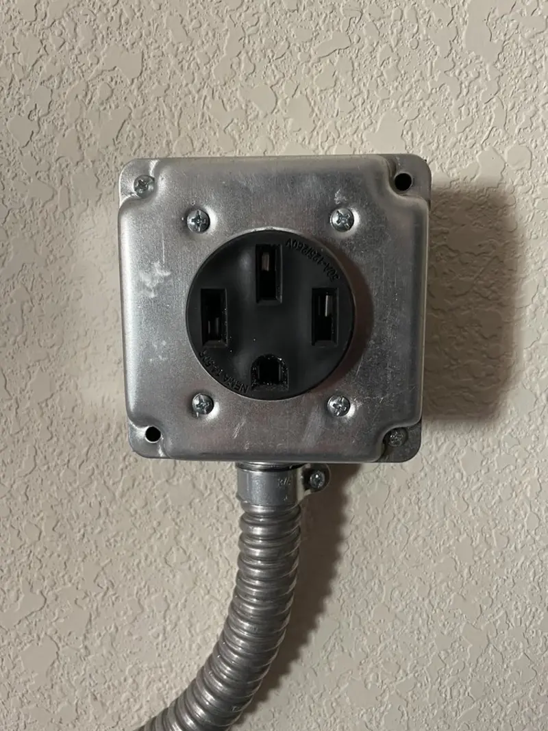 NEMA 14-50 outlet installed for Electrical Panel Upgrade in Chino Valley